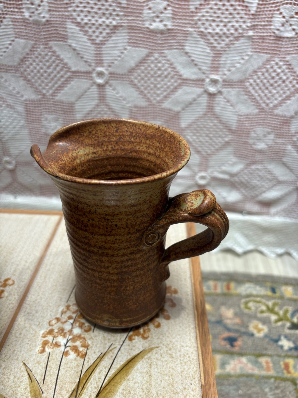 Copper-Tone Ceramic Pitcher Trio - Rustic Brown & Tan - Picture 6 of 16